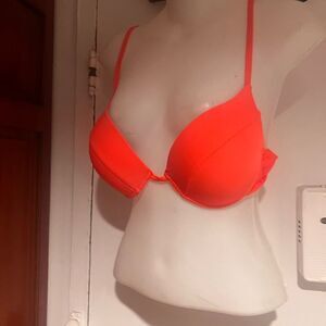 COPY - Matte collection swim top bikini bright orange bra top